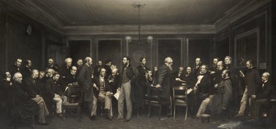 Het Centraal Uitvoerend Comité voor Katoenhonger door Arthur Hughes