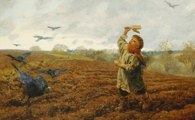 De Vogelverschrikker door Arthur Hughes