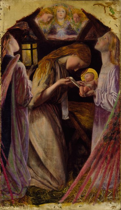 De Geboorte door Arthur Hughes