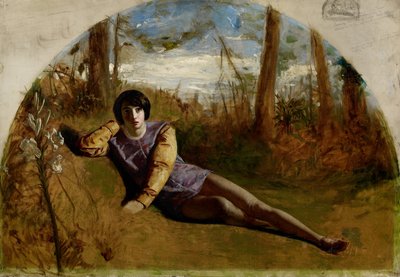 De jonge dichter, 1849 door Arthur Hughes