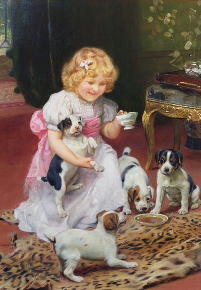 Theetijd door Arthur John Elsley