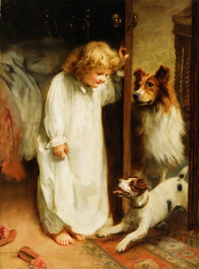De Ochtendgroet door Arthur John Elsley