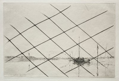 Oestergronden (Op Essex Creek bij Eb) door Arthur John Trevor Briscoe