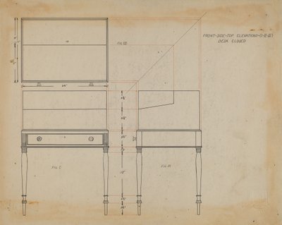 Kistbureau door Arthur Johnson