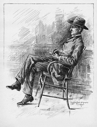 Portret van Benjamin Peter Old Hutch Hutchinson door Arthur Jule Goodman
