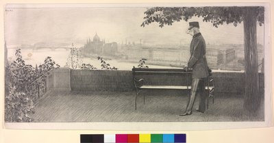 Keizer van Oostenrijk Franz Joseph I door Arthur Lajos Halmi