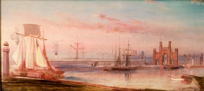 Earl Grey Dock, met schip 