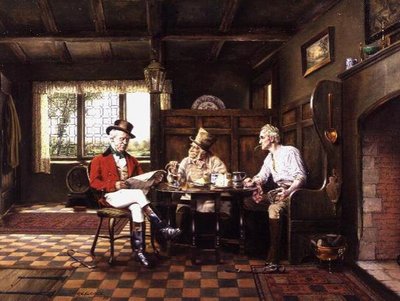 Taveerne interieur door Arthur Longlands Grace