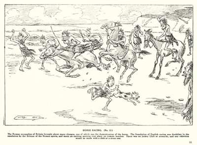 Paardenraces door Arthur Moreland