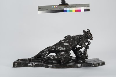 Kangoeroe en hond door Arthur Putnam