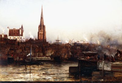 Trinity vanaf de rivier, 1880 door Arthur Quartley