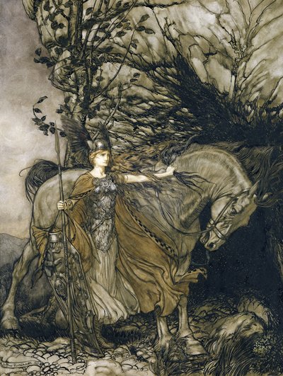 Brunnhilde door Arthur Rackham