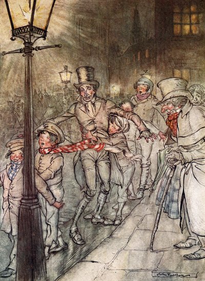Kerstlied, Arthur Rackham door Arthur Rackham