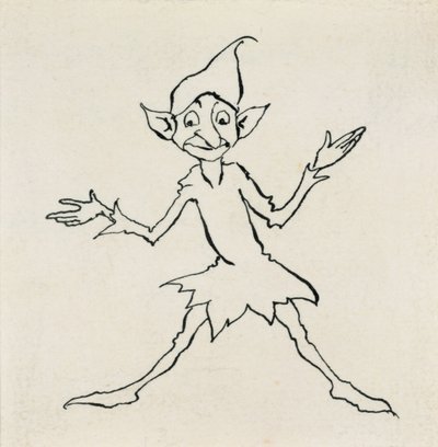 Goedenavond! zei Lukoje, illustratie uit Hans Christian Andersens Sprookjes, gepubliceerd 1932 door Arthur Rackham