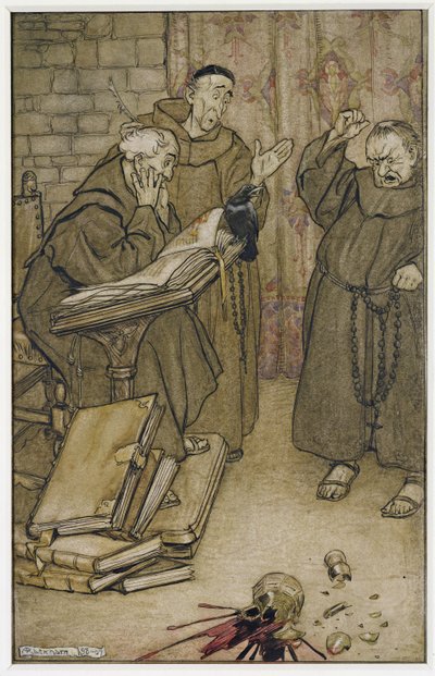 Als iemand loog of als iemand vloekte door Arthur Rackham