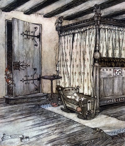 Illustratie door Arthur RACKHAM (1867-1939) voor De Droom van een Zomernacht door William SHAKESPEARE door Arthur Rackham