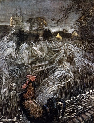 Illustratie door Arthur Rackham voor De Droom van een Zomernacht door William Shakespeare door Arthur Rackham