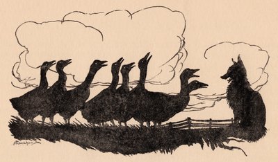Illustratie door Arthur Rackham uit Grimm