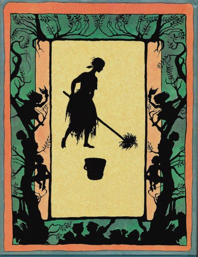 Illustratie voor Sprookje Assepoester door Arthur Rackham