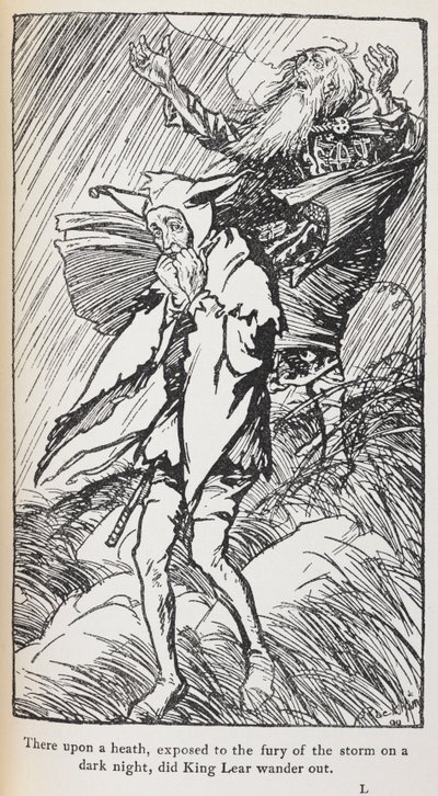 Illustratie van Koning Lear. door Arthur Rackham