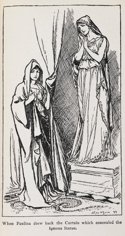 Illustratie van Paulina uit Het Winterverhaal door Arthur Rackham