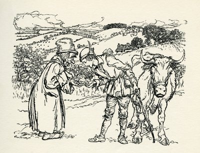 Jack en de Bonenstaak door Arthur Rackham