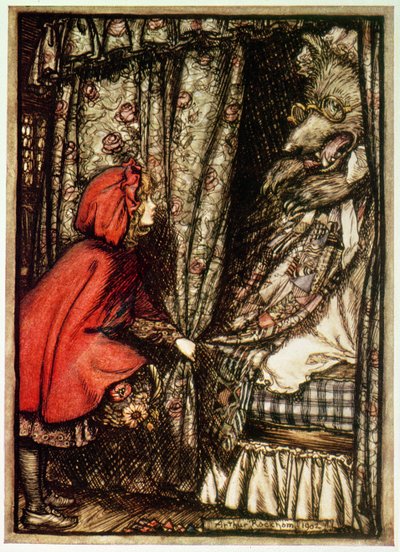 Roodkapje door Arthur Rackham