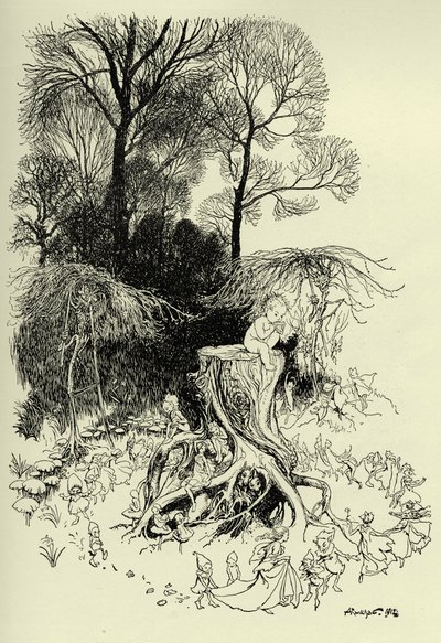 Peter Pan en Feeën door Arthur Rackham