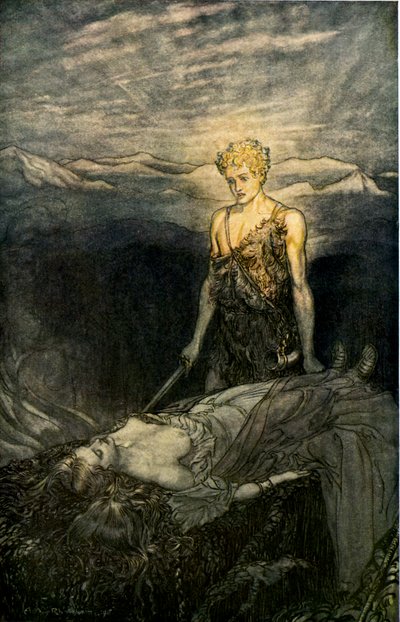 Siegfried door Arthur Rackham