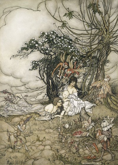 De wisselkind, 1905 door Arthur Rackham