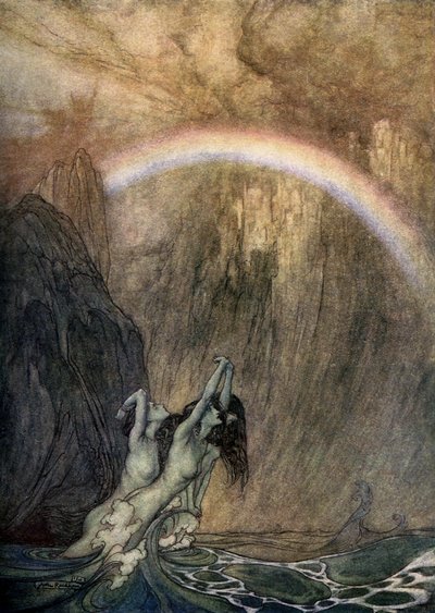 Het Rijngoud door Arthur Rackham