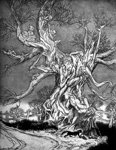 De legende van Sleepy Hollow door Arthur Rackham