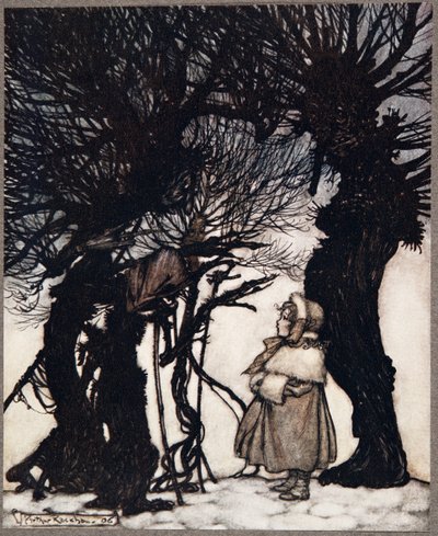Ze waarschuwden haar .., uit Peter Pan in Kensington Gardens door J M Barrie (1860 - 1937), pub. 1906 door Arthur Rackham