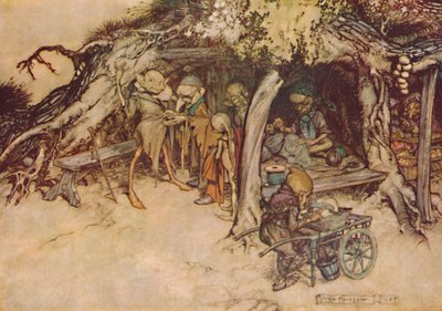 Om Mijn Kleine Elfen Jassen te Maken, 1908, 1923 door Arthur Rackham