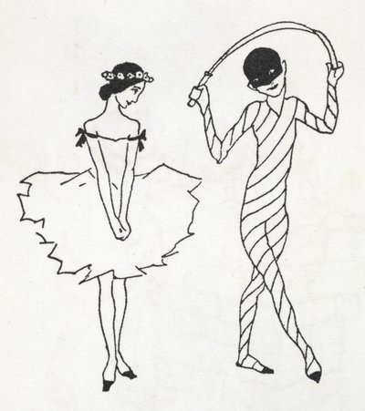 Twee dansers door Arthur Rackham