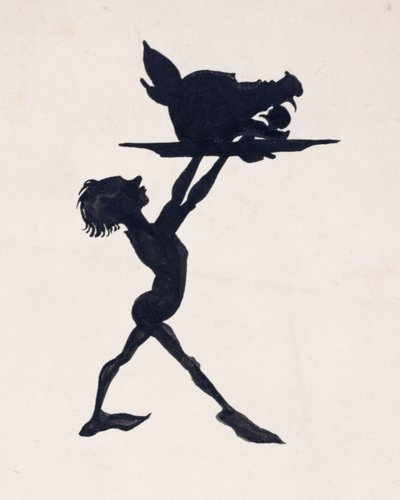 Nou, de gasten verzamelden zich in de banketzaal van het paleis en het feest begon, illustratie uit De Schone Slaapster, door C.S. Evans, gepubliceerd 1920 door Arthur Rackham
