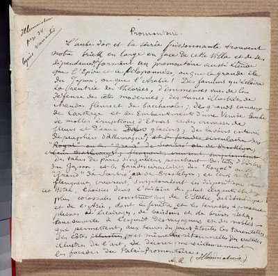 Manuscript van het gedicht 