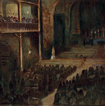 Baskenland: Goede Vrijdagavond, Kerk van St. Jean Baptiste, St. Jean de Luz door Arthur Romilly Fedden