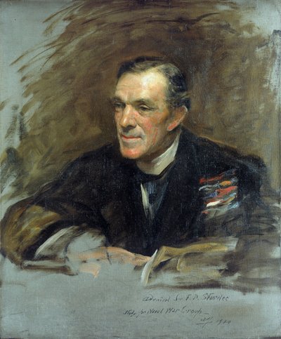 Portret van admiraal van de vloot Sir Frederick Doveton Sturdee door Arthur Stockdale Cope