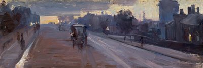 Hoddle St., 22:00 uur door Arthur Streeton