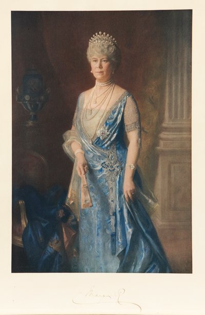 Koningin Mary, c.1927-40 door Arthur Trevethin (after) Nowell