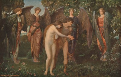 De Verdrijving van Adam en Eva uit Eden, 1897, ca. 1930 door Arthur Trevethin Nowell