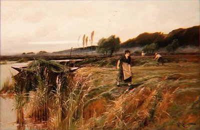 Een zomeroogst door Arthur Walker Redgate