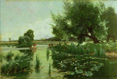 Zomer, een van een set van de vier seizoenen (detail) door Arthur Walker Redgate