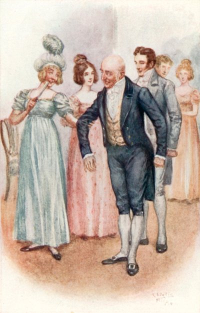 Illustratie voor Emma door Jane Austen door Arthur Wallis Mills