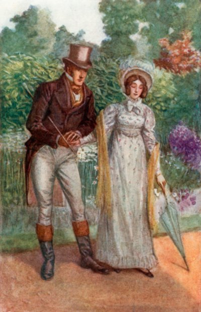 Illustratie voor Emma door Jane Austen door Arthur Wallis Mills
