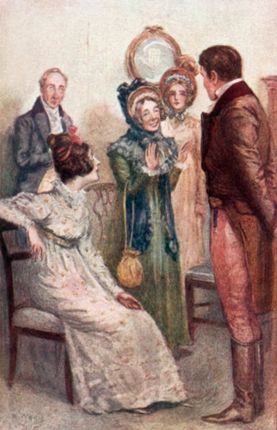 Illustratie voor Emma door Jane Austen door Arthur Wallis Mills