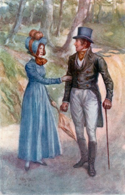 Illustratie voor Emma door Jane Austen door Arthur Wallis Mills
