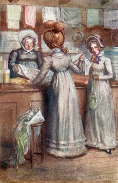 Illustratie voor Emma door Jane Austen door Arthur Wallis Mills