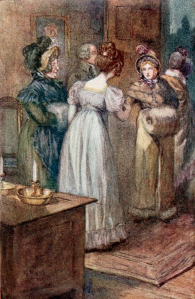 Illustratie voor Emma door Jane Austen door Arthur Wallis Mills